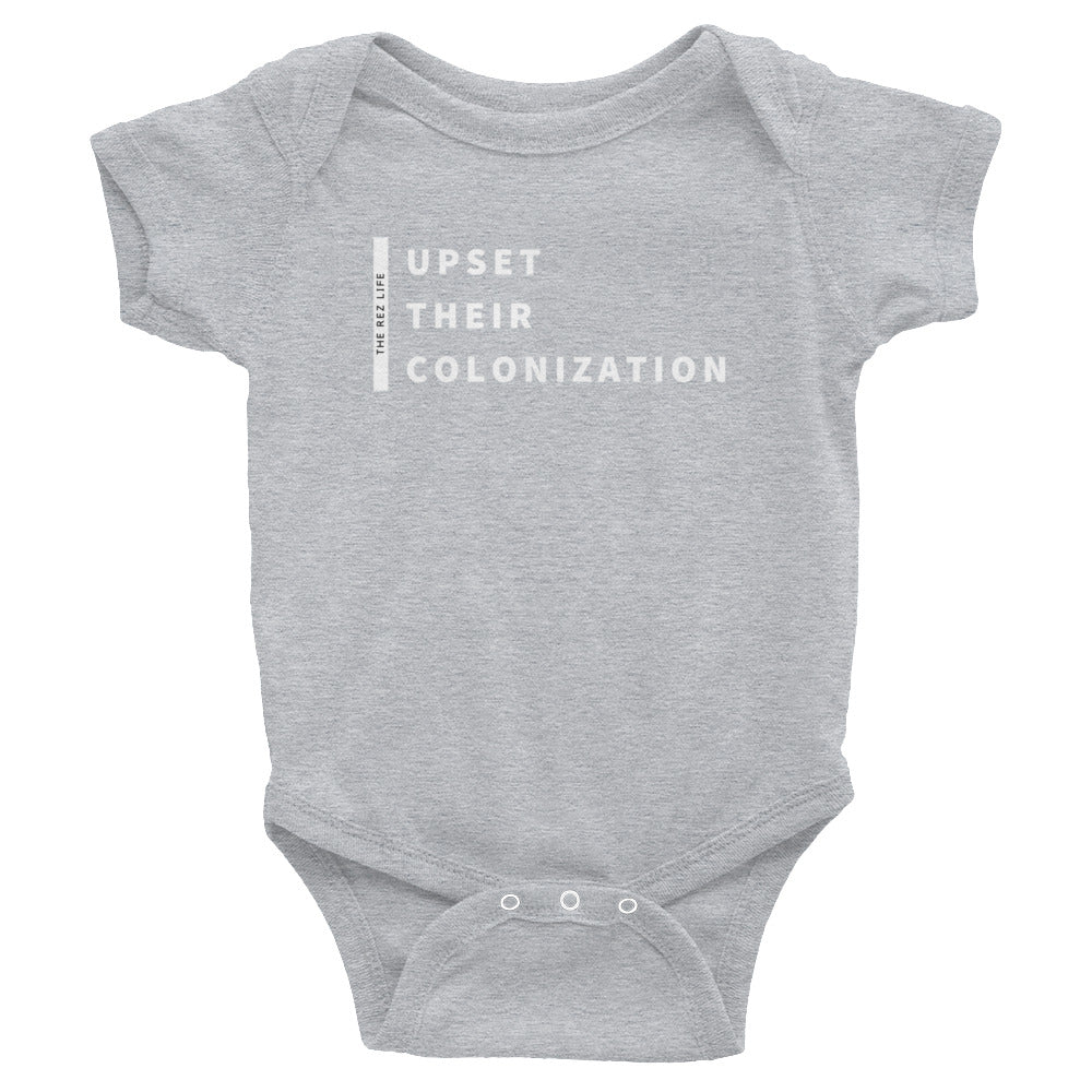 Upset Their Colonization Infant Bodysuit