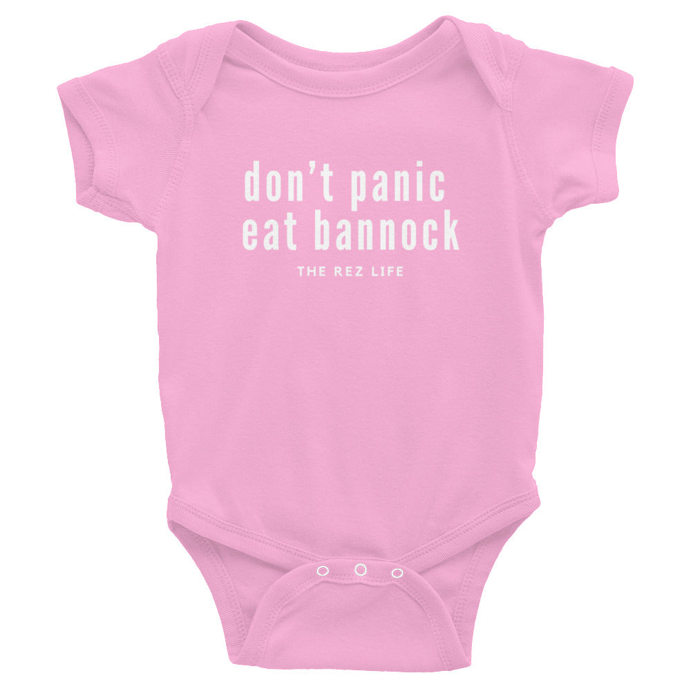 Don't Panic Eat Bannock Infant Bodysuit