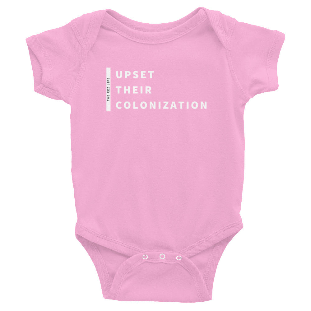 Upset Their Colonization Infant Bodysuit