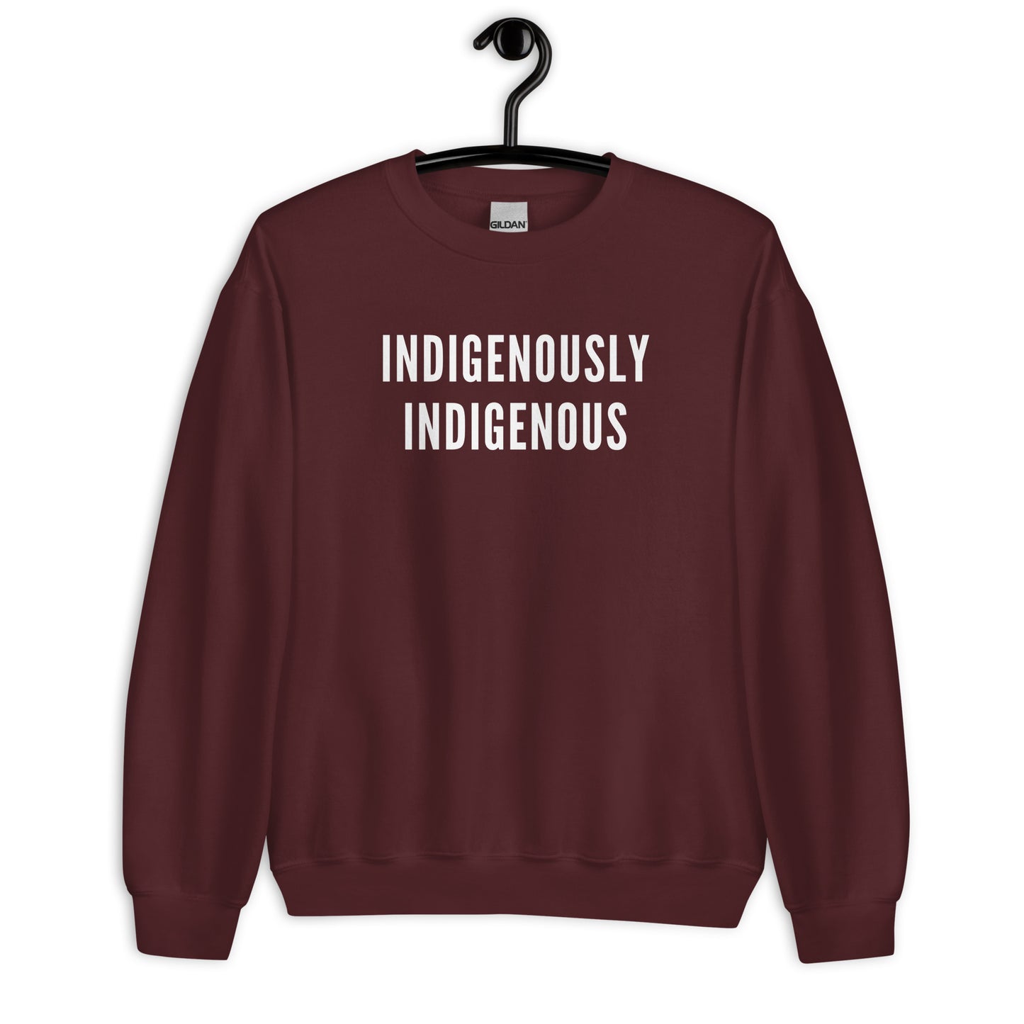 Indigenously Indigenous by @itzeaglee Crewneck (without name)