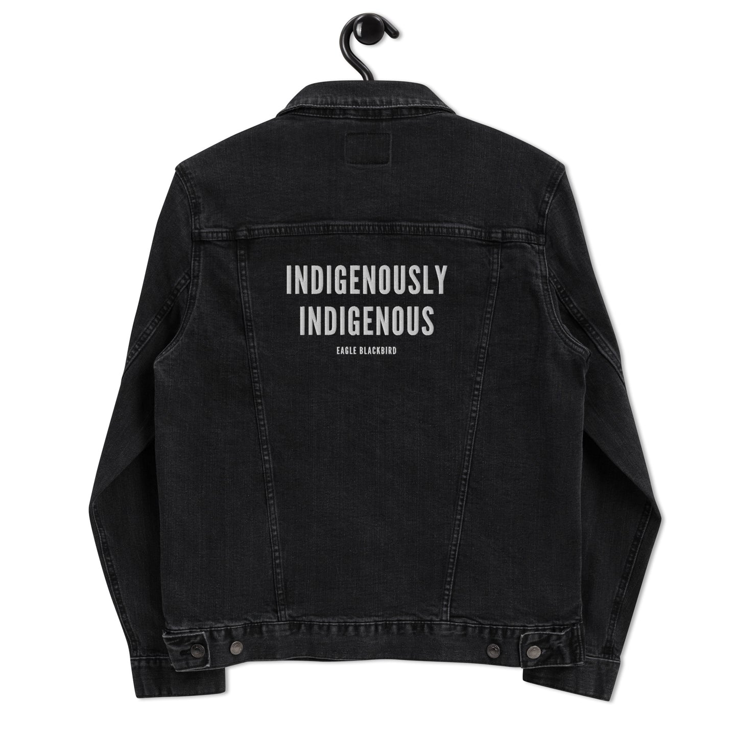 Indigenously Indigenous @itzeaglee Jean Jacket - The Rez Lifestyle