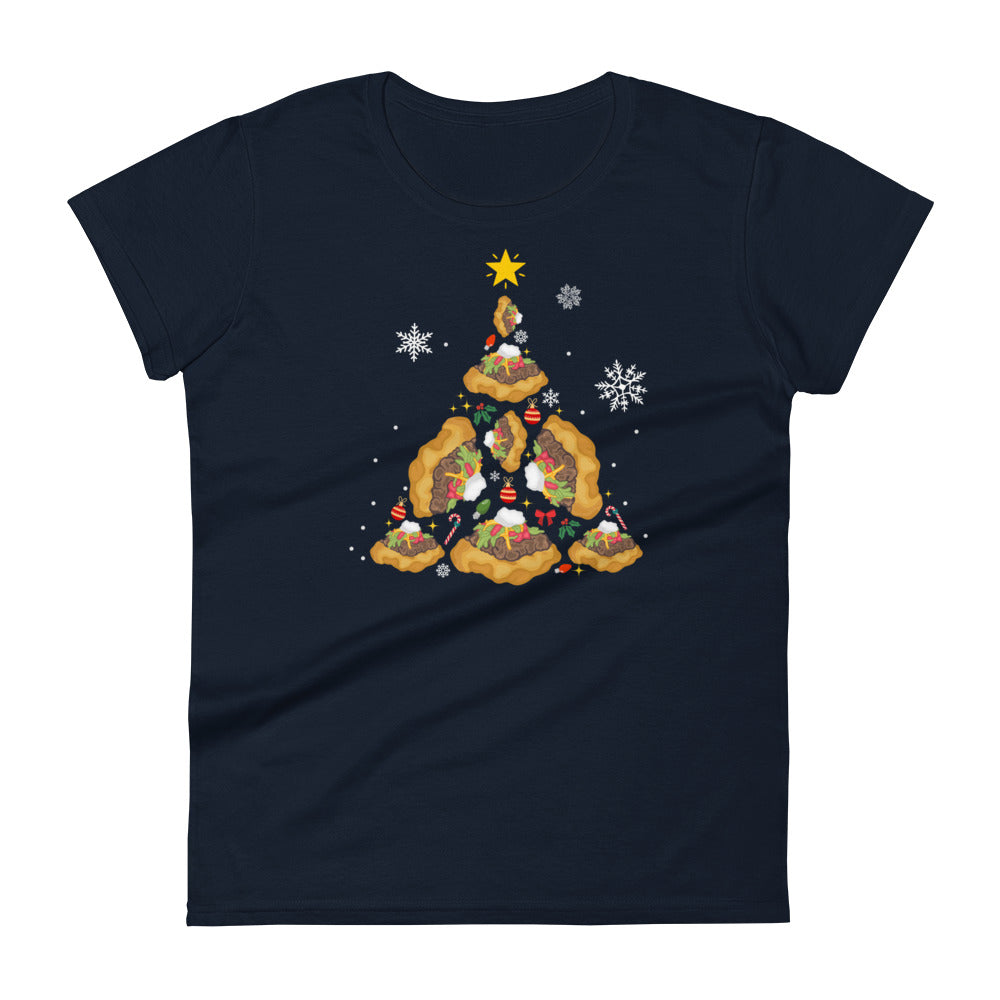 Oh Taco Christmas Tree Women's Tee - The Rez Lifestyle