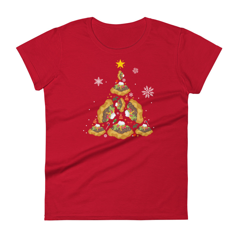 Oh Taco Christmas Tree Women's Tee - The Rez Lifestyle