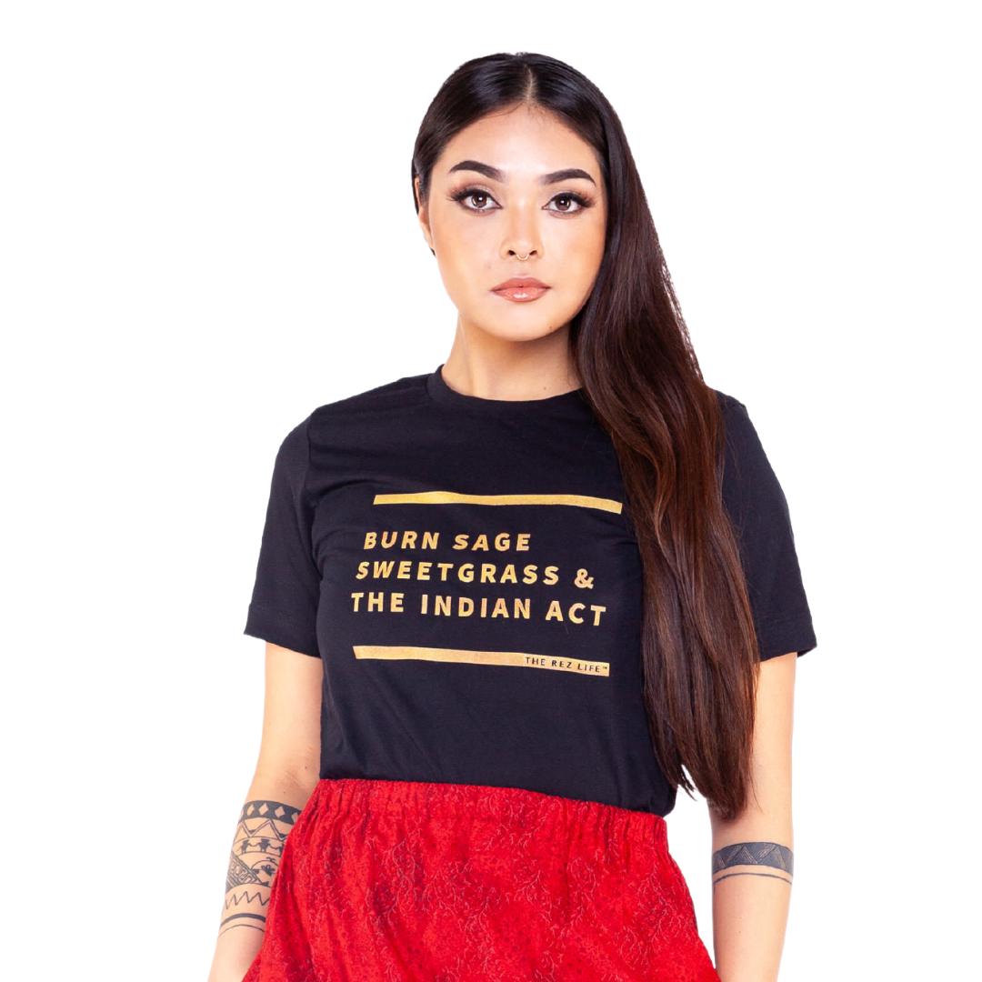 BSS&TIA Black & Gold Tee - The Rez Lifestyle