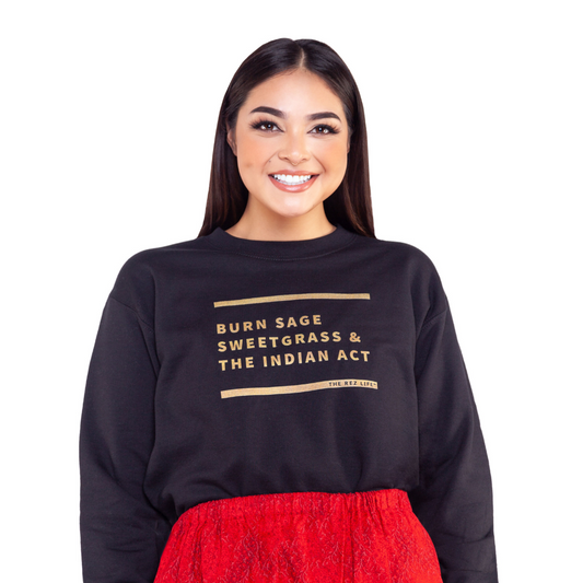 BSS&TIA Black & Gold Crewneck - The Rez Lifestyle