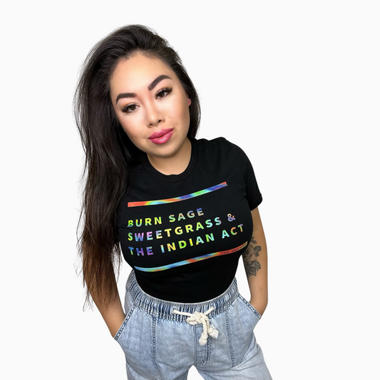 BSS&TIA Rainbow Northern Lights Tee - The Rez Lifestyle