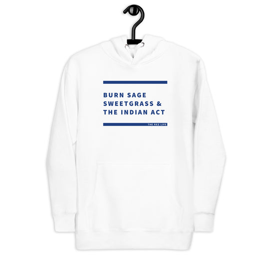 BSS&TIA Blue & White Hoodie - The Rez Lifestyle