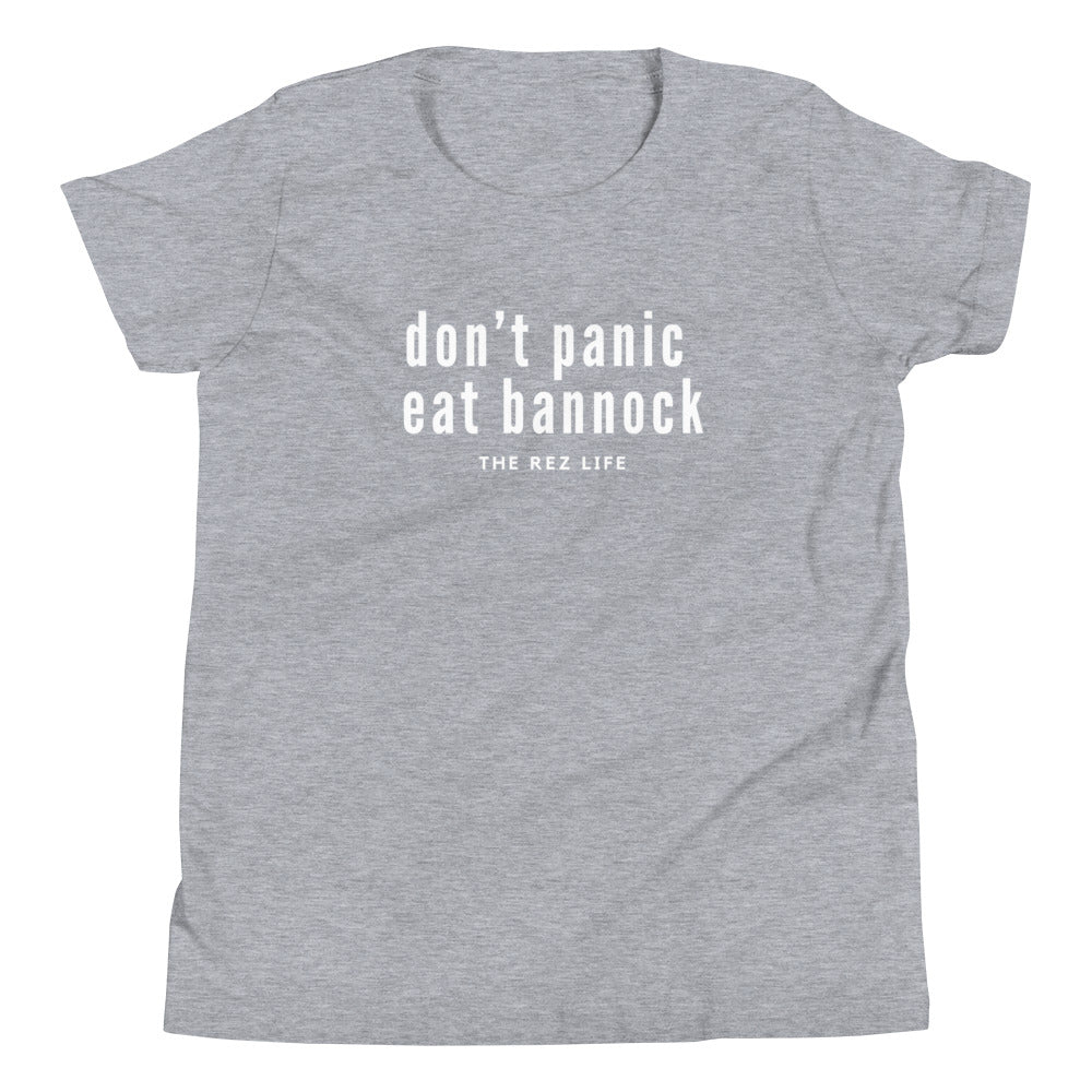 Don't Panic Eat Bannock Youth Tee - The Rez Lifestyle