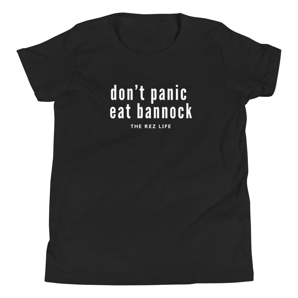 Don't Panic Eat Bannock Youth Tee - The Rez Lifestyle