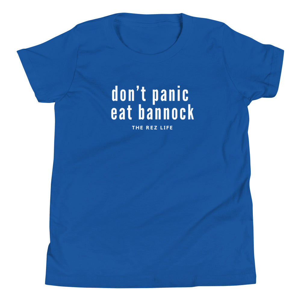 Don't Panic Eat Bannock Youth Tee - The Rez Lifestyle